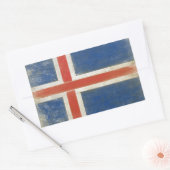 Aufkleber mit Not leidender Flagge aus Island (Umschlag)