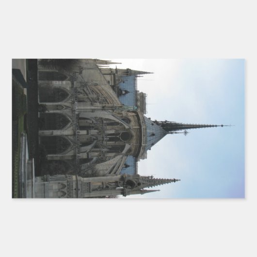 Aufkleber mit Notre Dame de Paris (Vorderseite)