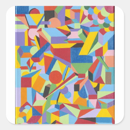 Aufkleber mit originalem Maldesign (Vorderseite)