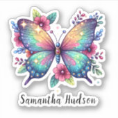 Aufkleber mit personalisiertem individuelle Name, (Vorderseite)