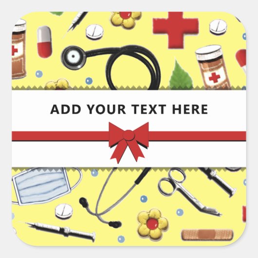 Aufkleber mit Personalisiertem Platz (Vorderseite)