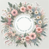 Aufkleber mit personalisiertem Text wie Namen oder (Vorderseite)