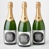 Aufkleber mit personalisierten Song per QR-Code (Flaschen)