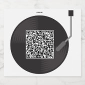 Aufkleber mit personalisierten Song per QR-Code (Einzelnes Label)