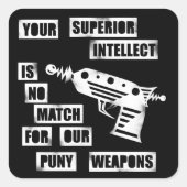 Aufkleber mit Pistole 2 (Vorderseite)