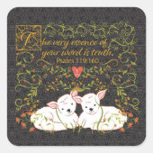 Aufkleber mit Psalm 119:160 (Vorderseite)