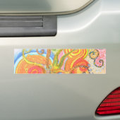 Aufkleber mit psychedelischem buntem Baum-Entwurf Autoaufkleber (Auf Auto)