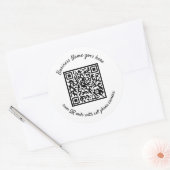 Aufkleber mit QR-Code (Umschlag)