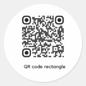 Aufkleber mit QR-Code-Test (Vorderseite)