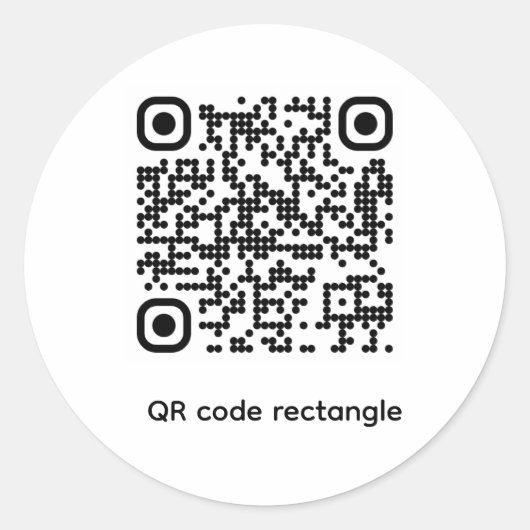 Aufkleber mit QR-Code-Test (Vorderseite)