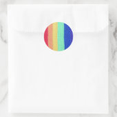 Aufkleber mit Regenbogen (Tasche)