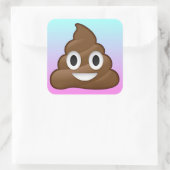 Aufkleber mit Regenbogen gekackt (Tasche)