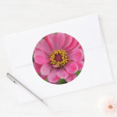 Aufkleber mit rosa Blume (Umschlag)