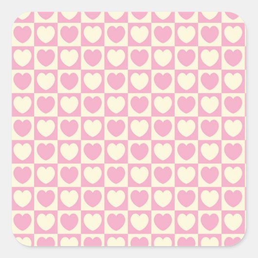 Aufkleber mit rosa Herz (Vorderseite)