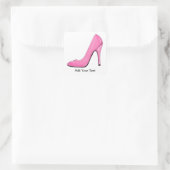 Aufkleber mit rosa Pumps (Tasche)