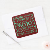 Aufkleber mit rotem Mojo-Quadrat (Umschlag)