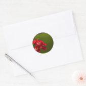 Aufkleber mit roter Blume (Umschlag)