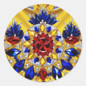 Aufkleber mit rumänischer Farbgestaltung (Vorderseite)