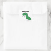 Aufkleber mit Saurus (Tasche)