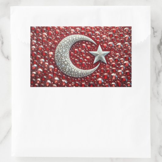 Aufkleber mit Türkischen Farben (Tasche)