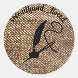 Aufkleber mit Tweed