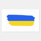 Aufkleber mit ukrainischer Flagge (Vorderseite)