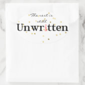 Aufkleber mit ungeschriebener Ovalaufkleber (Tasche)