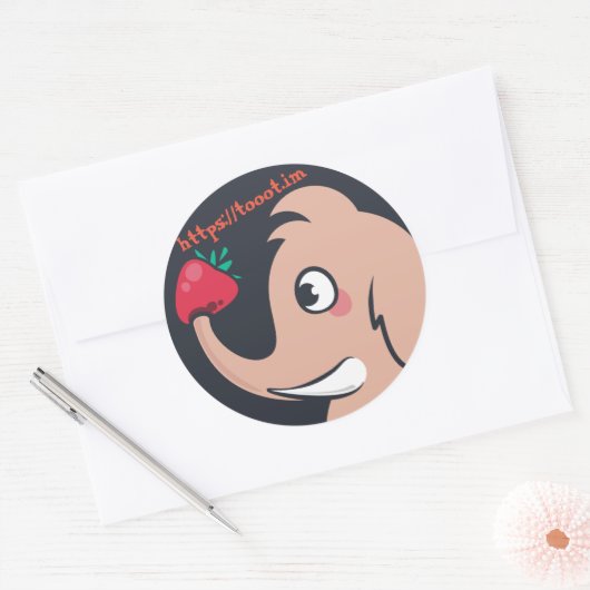 Aufkleber mit URL (Umschlag)