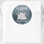 Aufkleber mit weißem Halloween-Party (Tasche)