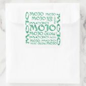 Aufkleber mit weißem Mojo-Quadrat (Tasche)