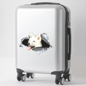 Aufkleber mit weißem Spitz, Autodekor, Spitz (Koffer)