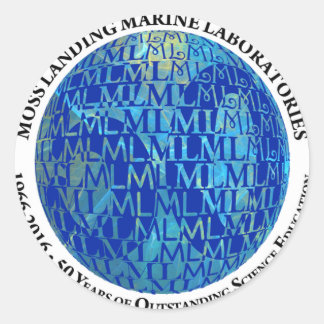 Aufkleber: MLML 50. Kugel Runder Aufkleber