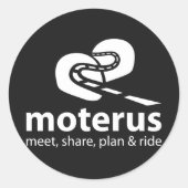 Aufkleber Moterus Dark (Vorderseite)