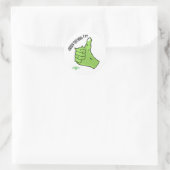 Aufkleber Munchimonster Green Thumbs Up! Auszeichn (Tasche)