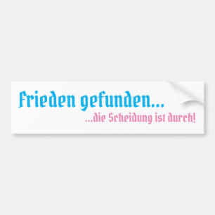 Aufkleber nach der Scheidung Autoaufkleber