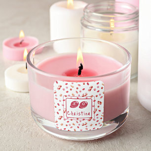 Aufkleber Name XO Candy Pattern Valentinstag 1.5 i