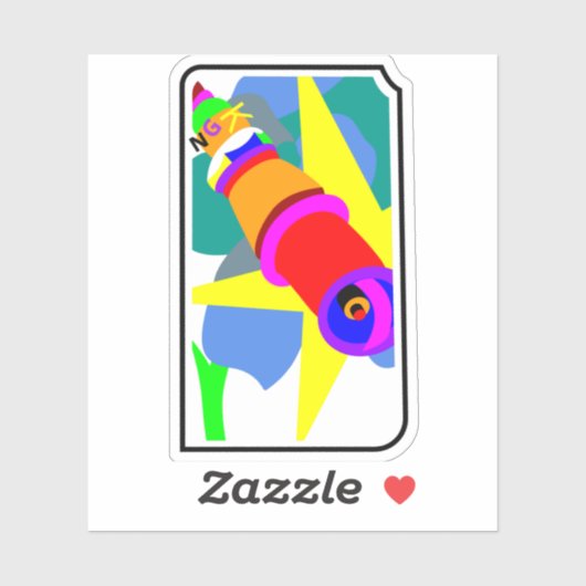 Aufkleber "NGKFLOWER" (Blatt)