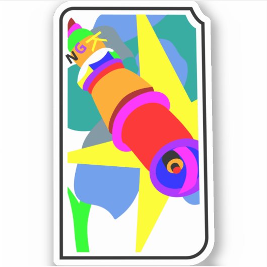 Aufkleber "NGKFLOWER" (Vorderseite)