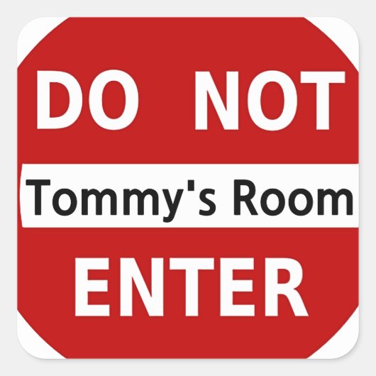 Aufkleber nicht eingeben (Vorderseite)