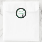 Aufkleber oder Adressetikett grün (Tasche)