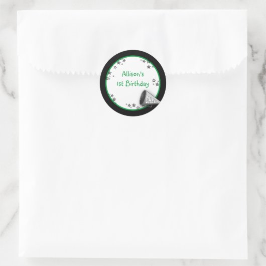 Aufkleber oder Adressetikett grün (Tasche)