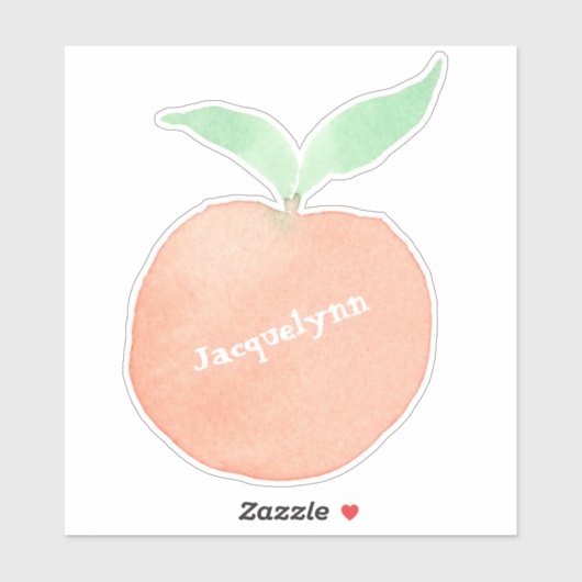 Aufkleber oder Etikett mit personalisierter Süsse (Blatt)