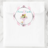 Aufkleber oder Siegel für Macarons und Cupcakes (Tasche)