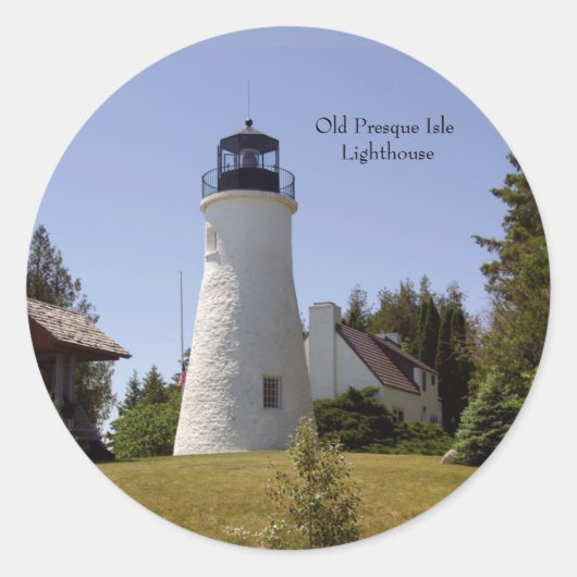 Aufkleber "Old Presque Isle Lighthouse" (Vorderseite)