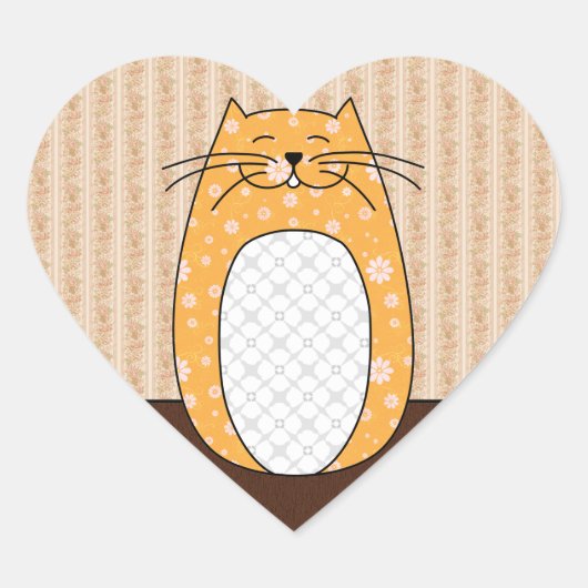 Aufkleber "Orange Cat" (Vorderseite)