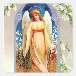 Aufkleber: Ostersegnung Quadratischer Aufkleber