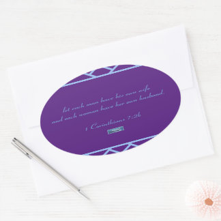 Aufkleber Oval (Lila Dreiecke) RFO©️ 2024