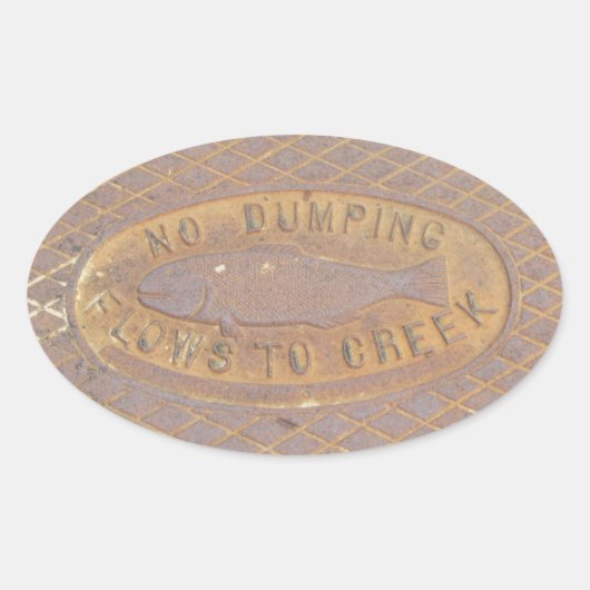 Aufkleber (ovl) - Flüsse nach Creek (Vorderseite)