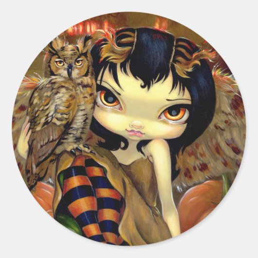 Aufkleber "Owlyn im Herbst" (Vorderseite)