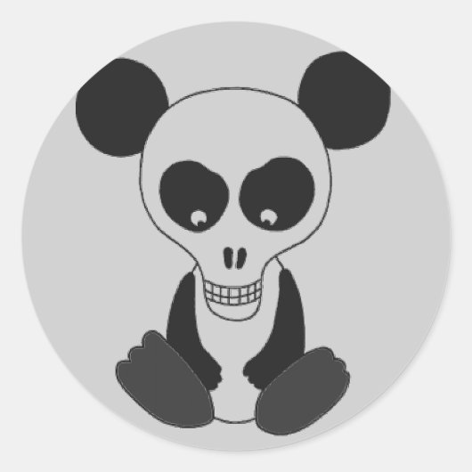 Aufkleber "Panda Skull" (Vorderseite)